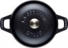 STAUB LA COQUETTE Garnuszek żeliwny okrągły 500 ml, czarny